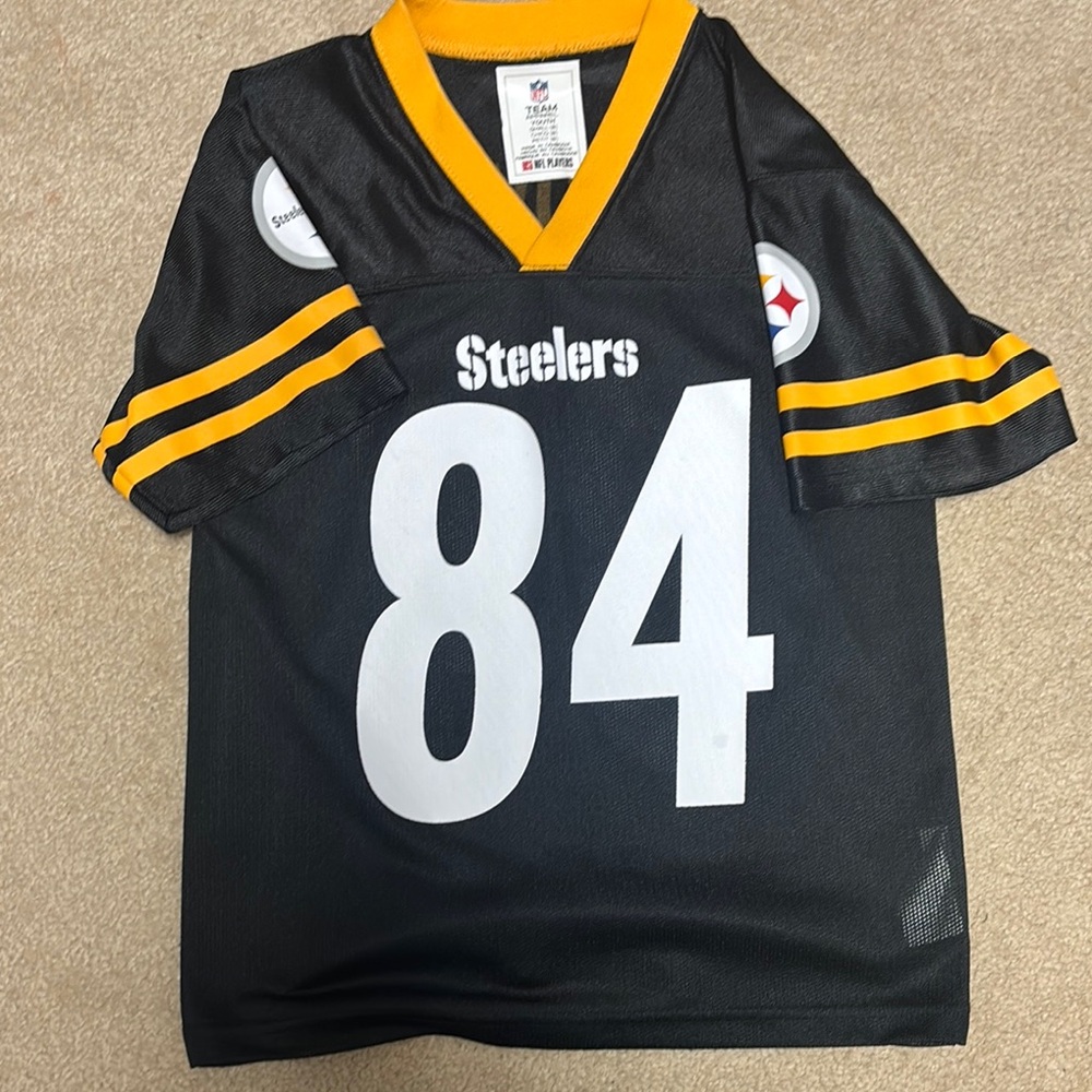 Steelers Black and Yellow Jersey 84